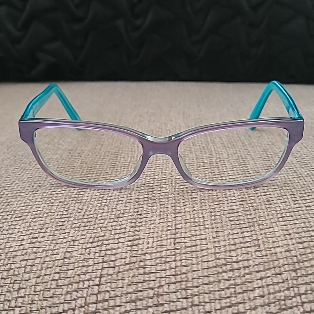 GUCCI TRANSLUCENT TEAL LAVENDER EYEGLASS FRAME